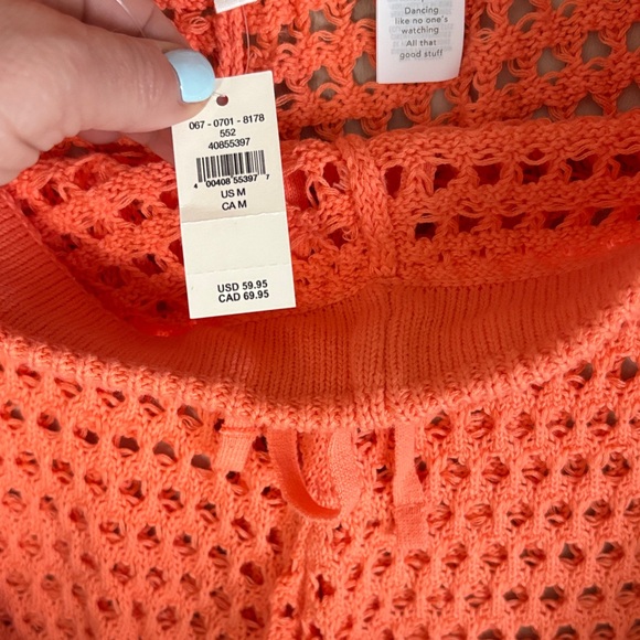 NWT Aerie Bright Orange Knit Scarf - Picture 6 of 8